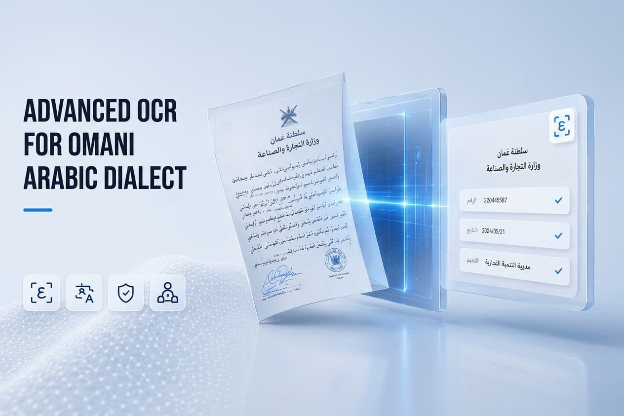 Advanced OCR for Omani Arabic dialect